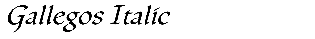 Gallegos Italic